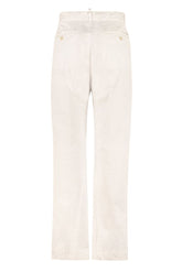 High-rise Cotton Trousers